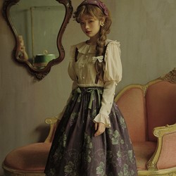 仲夏物语 Lolita洛丽塔 卢瓦尔葡萄园SK 背带裙 深紫色