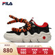 FILA 斐乐 篮球鞋男2022春新款情侣款虎年运动鞋BARRICADE II CNY 休闲鞋女 黑/奶白-BG 37.5