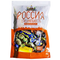 slavyanka 俄罗斯进口slavyanka巧克力糖水果喜糖新年糖果混合口味零食500g 混合糖果