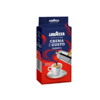 LAVAZZA 拉瓦萨 Crema E Gusto 中度烘焙 经典黑咖啡粉 250g 袋装