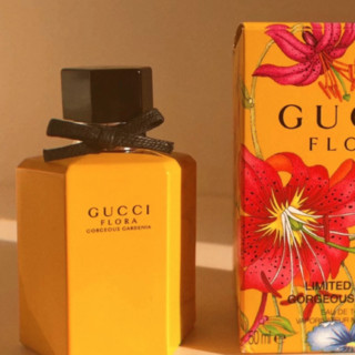 GUCCI 古驰 Flora花之舞系列 绚丽栀子女士淡香水 EDT 2018年黄瓶限量版 50ml