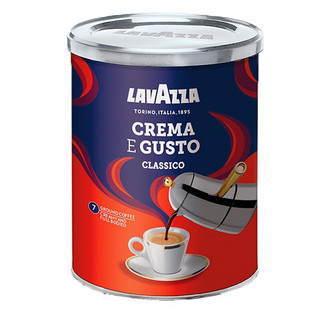 LAVAZZA 拉瓦萨 Crema E Gusto 中度烘焙 经典黑咖啡粉