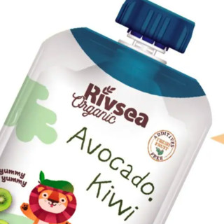 Rivsea 禾泱泱 果泥 西班牙版 3段 牛油果猕猴桃苹果味 100g