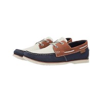 Clarks 其乐 男士休闲皮鞋 261602207 海军蓝拼色 39.5