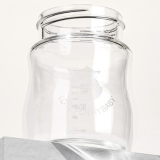 YeeHoO 英氏 经典竹节玻璃奶瓶 120ml S 0-3月