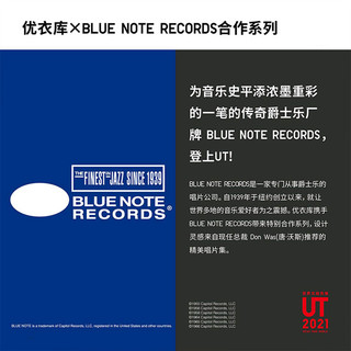 优衣库 男装/女装 (UT) BLUE NOTE RECORDS印花T恤(短袖) 438064