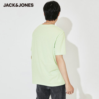 JackJones杰克琼斯outlets夏男棉质轻薄百搭基础短袖T恤221201438