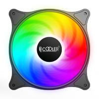 PCCOOLER 超频三 pccooler超频三明月机箱风扇12CM超静音台式机电脑12厘米超频3炫彩风扇