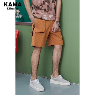KAMA卡玛2020夏季新款短裤潮流五分裤帅气中裤宽松男裤子2220206