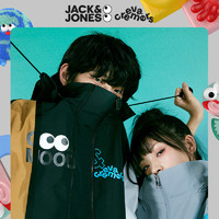 JackJones杰克琼斯outletsEVA CREMERS联名男情侣立领风衣外套