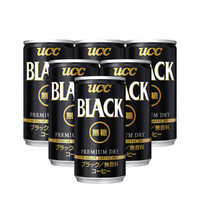 UCC 悠诗诗 黑咖啡饮料罐装咖啡185g*6罐