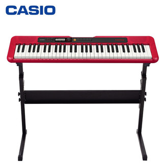 CASIO 卡西欧 电子琴CT-S200RD红色 时尚便携潮玩儿童成人娱乐学习61键电子琴