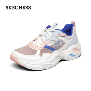 Skechers斯凯奇陨石鞋老爹鞋女子轻薄多色复古网面镂空休闲运动鞋