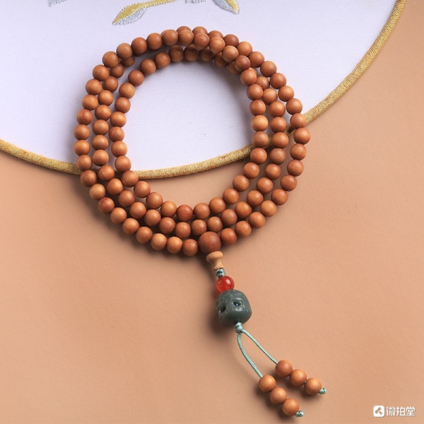 巴布亚檀香木108颗木质珠串