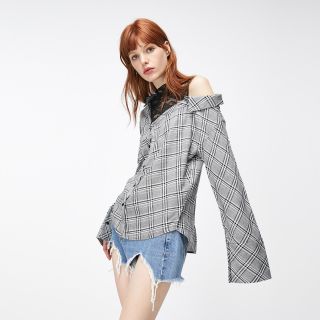 only119351501女子假两件衬衫