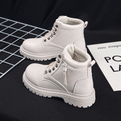 warrior回力21冬季新款女鞋防滑保暖加绒女棉鞋运动休闲鞋女高帮马丁