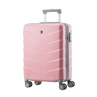 瑞动 20英寸商务休闲旅行拉杆箱万向轮登机箱行李旅行箱 粉色 20寸