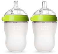 comotomo Comotomo 婴儿奶瓶，绿色，8 盎司，约236.56 毫升（2 个）
