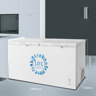 Hisense 海信 BD/BC-416N/HP 商用大容量冰柜 保鲜冷冻两用节能卧式冷柜