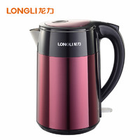 LONGLI 龙力 电热水壶LL-8825热水壶 烧开水壶食品接触用304不锈钢 2.5升