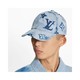 LOUIS VUITTON 香港直邮Louis Vuitton 男女同款条纹logo棒球帽子 M76755