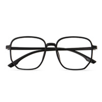 潮库 D147 亮黑色TR90眼镜框+1.61折射率 防蓝光镜片