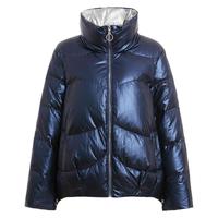 YAYA 鸭鸭羽绒服 女士立领羽绒服 DYP86B0230 蓝色 L