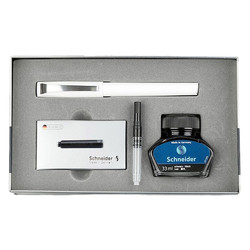 schneider施耐德钢笔墨水吸墨器墨囊克里普白色ef尖礼盒装