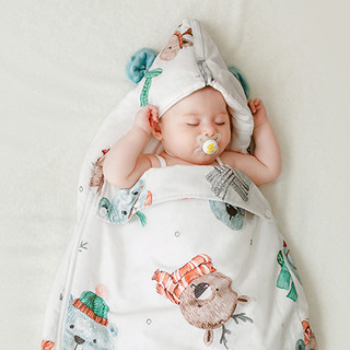EMXEE 嫚熙 婴儿葫芦型抱被 音乐家 84*44cm