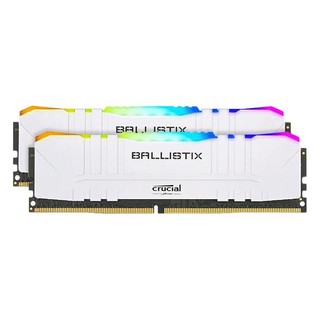 Crucial 英睿达 新铂胜游戏-RGB DDR4 3200MHz RGB 台式机内存 灯条 白色 16GB 8GB*2