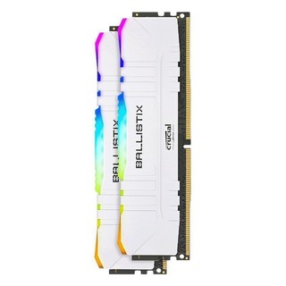 Crucial 英睿达 新铂胜游戏-RGB DDR4 3200MHz RGB 台式机内存 灯条 白色 16GB 8GB*2