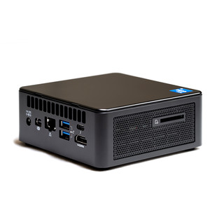 intel 英特尔 猎豹峡谷 NUC11PAHi3 十一代酷睿版 家用台式机 黑色 (酷睿i3-1115G4、核芯显卡、风冷)