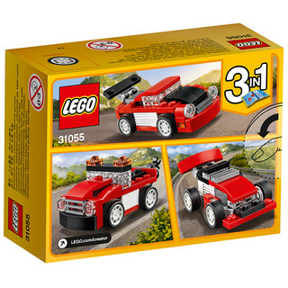 LEGO 乐高 Creator3合1创意百变系列 31055 红色赛车