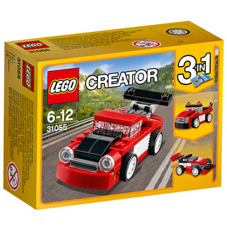 LEGO 乐高 Creator3合1创意百变系列 31055 红色赛车