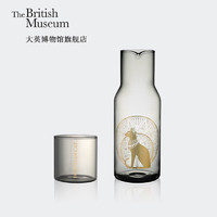 PLUS会员：大英博物馆 安德森猫系列冷水玻璃杯 礼盒套装 （带盖）