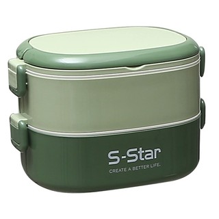 S-STAR 不锈钢保温饭盒 经典2层+304筷勺