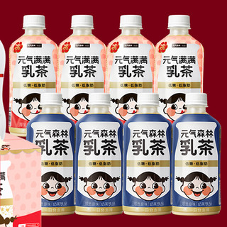 元气森林 奶茶气泡水组合装 3口味 4.560L（乳茶厚乳桃桃450ml*4瓶+乳茶浓香原味450ml*4瓶+白桃气泡水480ml*2瓶）