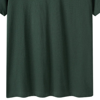 Baleno 班尼路 男士V领短袖T恤 88802702 深墨绿 XXXL