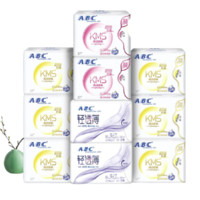 ABC KMS系列卫生巾套装 (清凉舒爽日用24cm*8片*6+夜用28cm*8片*2+甜睡夜用32.3cm*3片*2)