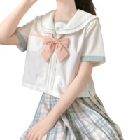 Heartbeat signal 心动讯号 楉叶 JK制服 水手服 女士夏服短袖 白色 M