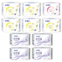 ABC KMS系列卫生巾套装 (清凉舒爽日用24cm*8片*5+夜用28cm*8片+甜睡夜用32.3cm*3片*4)