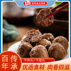 haixin海欣潮汕风味牛肉丸250g4关东煮烧烤麻辣烫丸子火锅食材肉丸子