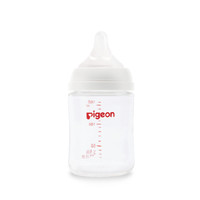 Pigeon 贝亲 自然实感第3代PRO系列 AA186 玻璃奶瓶 160ml S 1月+