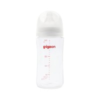 Pigeon 贝亲 自然实感第3代PRO系列  玻璃奶瓶 240ml L 6月+