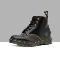 Dr.Martens Dr.martens马汀博士复古光面皮6孔男女英伦马丁靴22701001 黑色 3(欧码36)