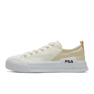 FILA 斐乐 HERITAGE-FHT系列 女子运动板鞋 F12W124357F-GA 奶白/米色 36.5