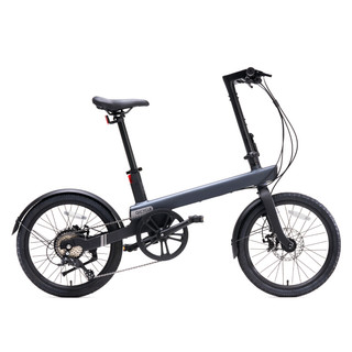 QICYCLE 骑记 电动自行车变速锂电池国标车折叠轻便型电助力代步代驾单车C2 黑色