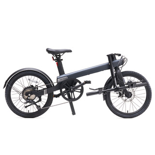 QICYCLE 骑记 电动自行车变速锂电池国标车折叠轻便型电助力代步代驾单车C2 黑色