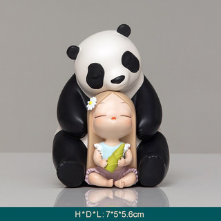 可米生活 白夜童话系列摆件 熊猫宝珠lite-黑白