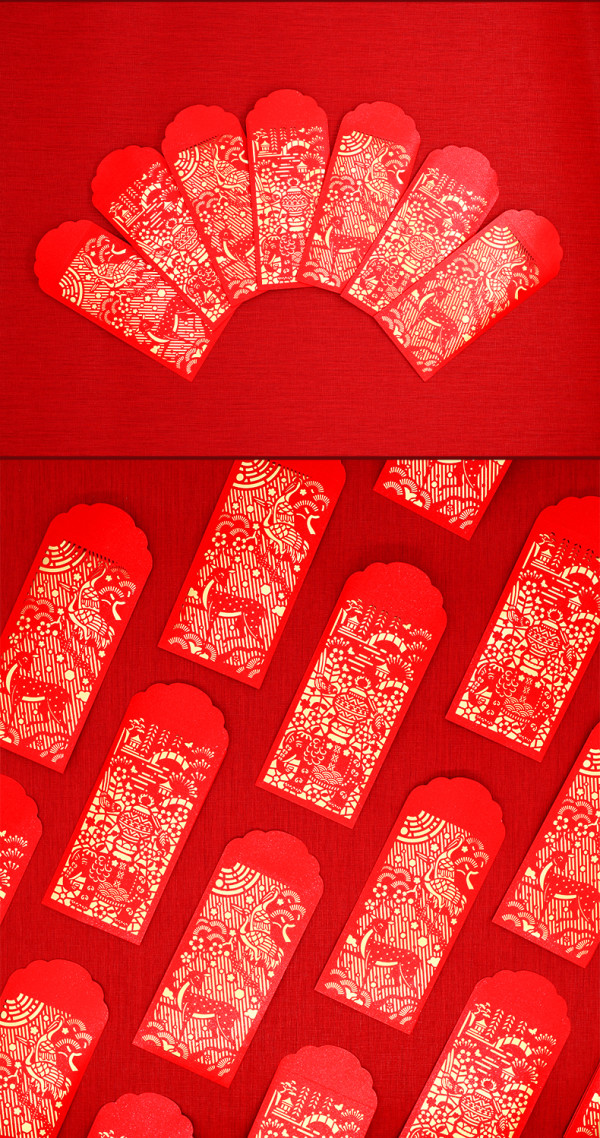 故宫文创宫廷红包1套4枚新年礼物